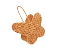 Panier à papillons multi-usages en rotin pour l'organisation et la décoration de votre maison - Panier de rangement en rotin avec papillon - Rangement décoratif pour salon