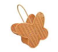 Panier à papillons multi-usages en rotin pour l'organisation et la décoration de votre maison - Panier de rangement en rotin avec papillon - Rangement décoratif pour salon