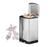 Panier à pédale - Panier à pédale de cuisine, poubelle sans odeur, poubelle à déchets en acier inoxydable, poubelles de couvercle, poubelles à pédales