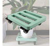Panier à plantes avec roulettes, support de plantes roulant pour intérieur/extérieur, support de pot de fleurs en métal, chariot de jardin capacité de 150 kg, chariot pour faciliter la lecture, vert