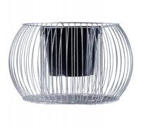 Panier à plantes en gabion KADAX, gabion, pot de fleurs en acier, argent