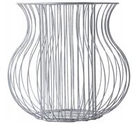 KADAX Pot de Fleurs en Acier Galvanisé - Rond Résistant aux Intempéries pour Jardin, Terrasse avec Panier à Pierres (Diamètre 49 cm, Hauteur 46 cm)