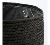 Panier à plantes en papier noir D22