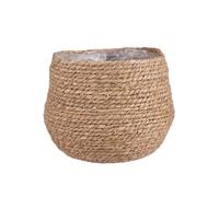 Panier à plantes Mica Decorations Jorck Marron clair Algue H24xl26xL26cm