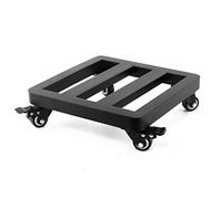 Panier à plantes roulant en métal avec roulettes - Support de pot carré intérieur/extérieur - Chariot en acier pour une mobilité facile des plantes en pot, décoration de jardin et d'intérieur