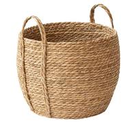 Panier à plantes tissé | Panier à plantes, pot en jonc de mer, jardinière tissée rustique avec poignée robuste, rangement décoratif naturel pour hôtel, café, décoration d'intérieur S