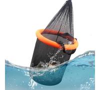 Panier à Poisson - Filet Pliable Pour Appâts Vivants | Panier Flottant à Poisson en Maille avec Cordon de Serrage pour Écrevisses, Poisson-chat, Pêche en Eau Salée, Eau Douce, à la