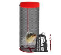 Panier À Poisson Flottant - Cage Appâts En Filet, Fermeture Sécurisée Par Cordon, Support Maille Portable | Accessoire De Pêche Multi-applications Pour Bateau Kayak, Terre, Stockage Captures Vivantes,