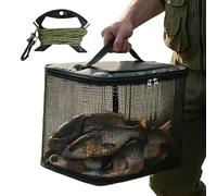 Panier à poisson flottant - Maille légère | Atterrissage à partir de filet, panier de pêche flottant pliable haute performance pour marina, étang, roches, atterrissage, attrape-poissons portable pour