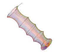 Panier à poisson flottant - Sac en nylon portable avec bandes de couleur - Cage à poisson avec bouchons de terre - Gardes en maille pour réservoirs, lacs, tranchées