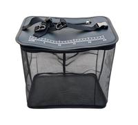 Panier à poisson flottant - Seau de rangement pliable en maille à rinçage r