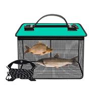 Panier à poisson portable - Filet de pêche pliable à séchage rapide | Cage flottante pour poissons vivants, protection légère pour la pêche en mer, support de poisson immortel pour équipement de pêche
