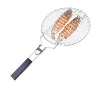 Panier à Poisson pour Barbecue Rectangulaire Rack de Gril pour Jambon Panier de Barbecue Extérieur Accessoires pour Griller du Poisson Panier à Griller en Métal Barbecue Support en métal Accessoires