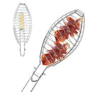 Panier à poissons pour barbecue, clip de pliable et | Cage de barbecue légère pour poisson, pour la maison, la cuisine, l'extérieur, le camping, le jardin, le pique-nique