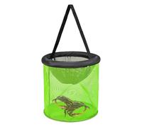 Panier à poissons, récipient pliable et cage de rangement | 25 x 34 cm Panier en maille portable pour crabe de rivière, poisson-chat, sel, eau douce, rivière, lac, pêche, pêche sur glace, bateau