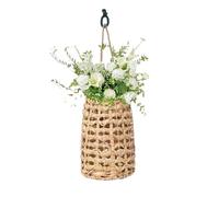 Panier à porte d'entrée à fleurs - rustiques boho jacinthe d'eau décorations maison - Corbeille tressée pour les fleurs - pour le salon, cuisine, vestibule, débarras, corridor, véranda, terrasse