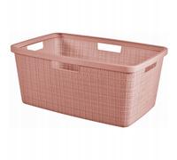 Panier à repasser Curver Jute 46L, rose poudré