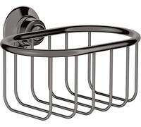 Panier à savon Hansgrohe AXOR Montreux, 42065330, couleur : noir poli chrome
