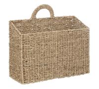 Panier à suspendre ""Cora"" en paille & métal 37x14cm - Atmosphera createur d'interieur