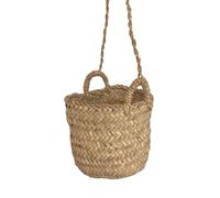 Panier à suspendre Palm - Boite à suspendre Palmier -15 x 15 x 15 cm - Artisanat Marocain - Couleur Naturel