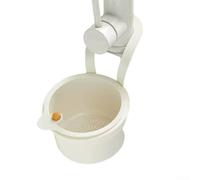 Panier à suspendre pour évier avec couvercle inférieur amovible pour capturer les débris alimentaires et maintenir la propreté (blanc)