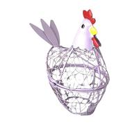 Panier à œufs de poule - Support décoratif de cuisine - Support de rangement en forme de poule - pour collecter des œufs - pour recueillir des œufs de jardin, jardin, jardin, comptoir, bureau, ferme