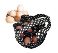 Panier à œufs de poulet, panier de récupération d'œufs - Panier à œufs pour la collecte des œufs avec 9 sachets - Porte-œufs de poule - Récipient de stockage d'œufs frais pour œufs de poulet et de