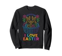 Panier à œufs « I Love Easter Bunny Delight » Sweatshirt