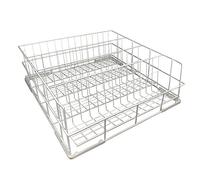 Panier à vaisselle Morleos en treillis métallique 500 x 500 mm - 4 rangées à verres professionnel pour la restauration Différentes tailles et nombres de rangées disponibles
