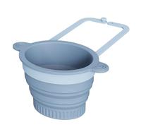 Panier à vaisselle - Passoire murale en silicone - Accessoire de cuisine pliable - Composition de qualité alimentaire - Système de fixation à ventouse - Économie d'espace pour la préparation de la