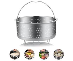 Panier à Vapeur, 304 Acier Inoxydable Panier Vapeur, Réutilisable Casserole Vapeur, Insert pour Cuisson à Vapeur avec Poignée Recouverte, pour la Cuisson des Légumes et des Aliments