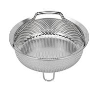 Panier à Vapeur avec Poignée Pliable, Insert de Vapeur Multifonctionnel de Passage, 304 Panier de Vapeur Végétarien en Acier Inoxydable, Insert à Vapeur à Légumes (Grand)