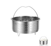 Panier à Vapeur en Acier Inoxydable, Panier à Vapeur de Légumes, 17.5 cm Insert Vapeur avec Poignée, Panier Vapeur pour Autocuiseur, Panier Vapeur Inox, pour la Cuisson des Légumes et des Aliments