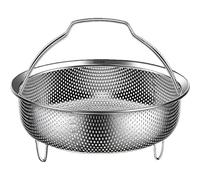 Panier à vapeur en métal - Panier à vapeur en acier inoxydable | Insérer le vaporisateur pour machine à laver le riz, plateau à vapeur végétal avec poignée et base, panier vapeur alimentaire