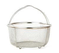 Panier à vapeur pour casseroles instantanées, panier à vapeur en acier inoxydable, autocuiseur, insert en avec poignée pour la cuisson des légumes (20CM)