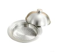 Panier à vapeur pour wok de cuisine, ragoût, plateau à vapeur en acier inoxydable 304, résistant à la rouille, grille surélevée, circulation uniforme de la vapeur, passe au lave-vaisselle, rangement