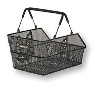Basil Cento Flower Multi Mik Rear Basket Noir