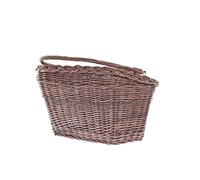 Panier à vélo e-wicker24, Panier, Marron foncé, 46 x 34 x 28 cm