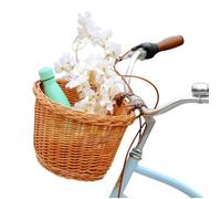 Panier à Vélo en Osier Creative Home - 36 x 29 x 23 cm - Naturel et Léger - Tressé à la Main