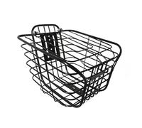 Panier à Vélo Pliable, Panier Polyvalent de Poignée de Bicyclette Panier De Vélo En Maille D'acier Avec Support à Dégagement Rapide, Panier Suspendu Pour Vélo, Panier De Rangement Pour Guidon Avant