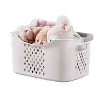 Panier à vêtements sales, panier de rangement de douche respirant avec poignée, panier de rangement imperméable, robuste et résistant à l'usure pour vêtements propres