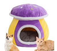 Panier Adorable pour Chat Niche Pour Chien D'hiver En Forme De Champignon