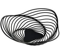 Panier Alessi-Trinity En Acier Coloré Avec Résine Époxy, Noir