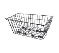 Panier arrière acier fil avec anse fixation etau sur porte bagage Sélection CGN Noir