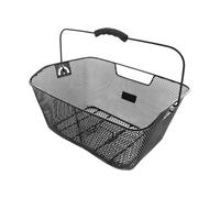 Panier ar acier maille noir (fixation sur porte bagage) 410x310x160mm
