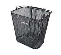 PANIER ARRIERE ACIER NID ABEILLE BASIL CARDIF NOIR AVEC ANSE