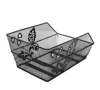 PANIER ARRIERE ACIER NID ABEILLE BASIL CENTO FLOWER NOIR