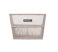 Basil Cento Flower 19l Rear Basket Argenté Silver