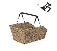Basil Panier arrière Cento Rattan Look Mik Marron