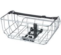 Panier Arrière Basil Portland - Support MIK En Aluminium Argent